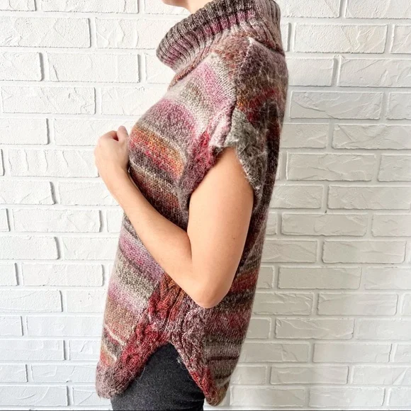 Royal Robbins multicolour knit funnel neck short sleeve tunic sweater XS - Picture 2 of 14